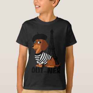 Oui-ner Dog Funny Dachshund Wiener Sausage Ween Do T-Shirt