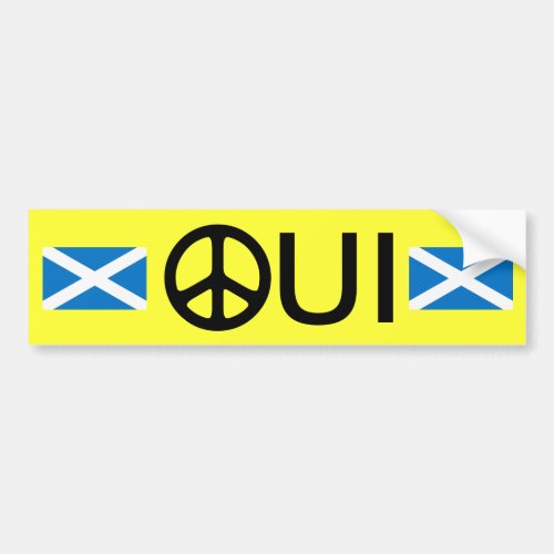 Oui No Trident Scottish Independence Sticker