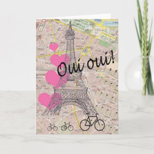 Oui Oui Valentine Holiday Card