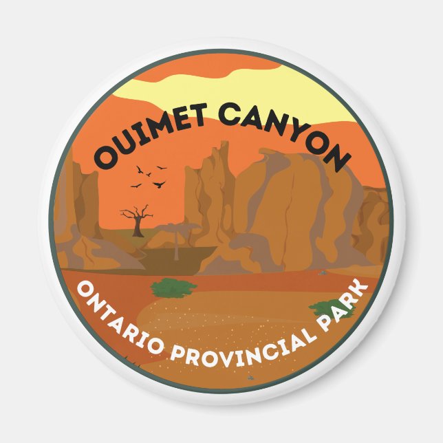 Ouimet Canyon Ontario Provincial Park Magnet (Front)