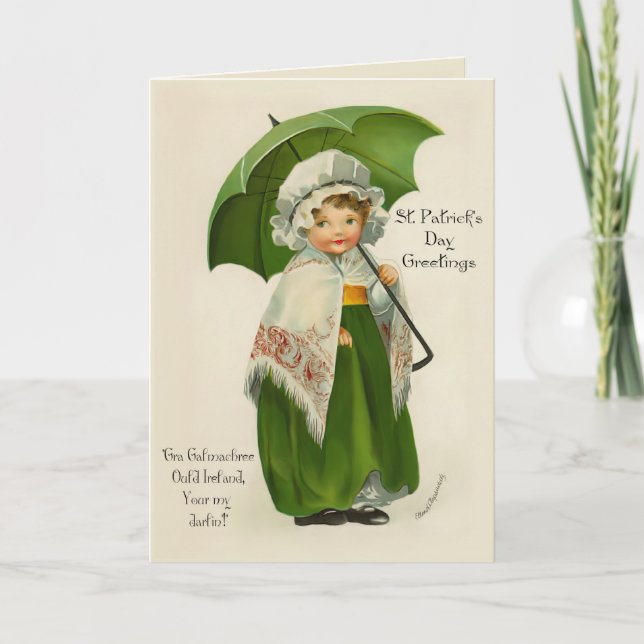 Ould Ireland Greetings Card (Front)