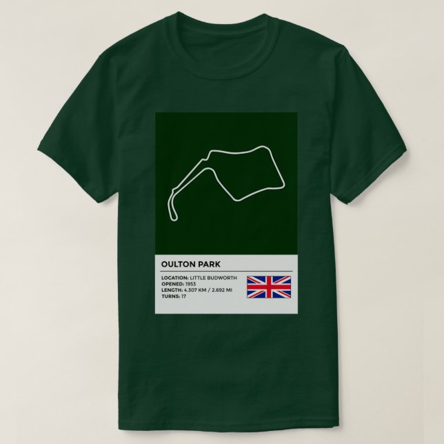 Oulton Park info T-Shirt (Design Front)