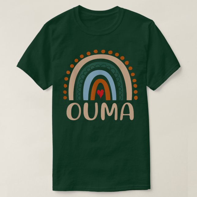 Ouma Rainbow Grandma Cute Mothers Day Funny Ouma  T-Shirt (Design Front)