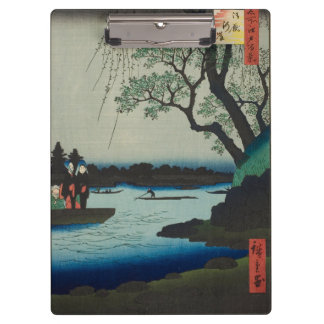 Oumaygashi – Vintage Japanese Edo River Scene Clipboard