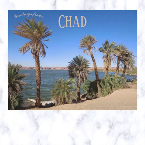 Ounianga Lakes in Chad Postcard