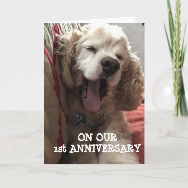 **OUR 1st ANNIVERSARY* FILLED WITH LOVE / FUN Card (Front)