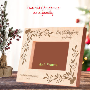 Our 1st Christmas as a Family Personalized  Engraved Frames