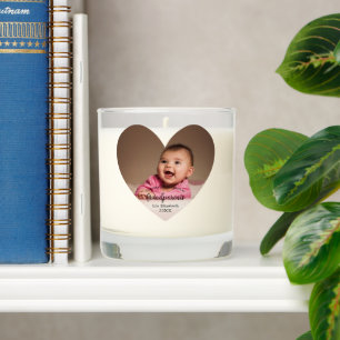 Our 1st Christmas as Grandparents Baby Photo Scented Candle