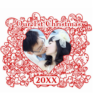 Our 1st Christmas Sculpture Love Bird Hearts