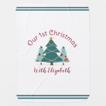 Our 1st Christmas with New baby Blanket