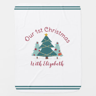 Our 1st Christmas with New baby Blanket