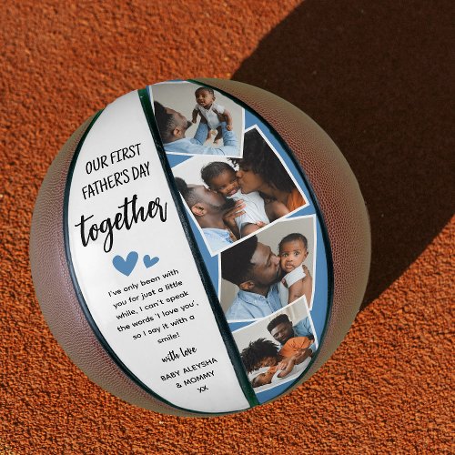 Our 1st Fathers Day Together Photo Collage Basketball