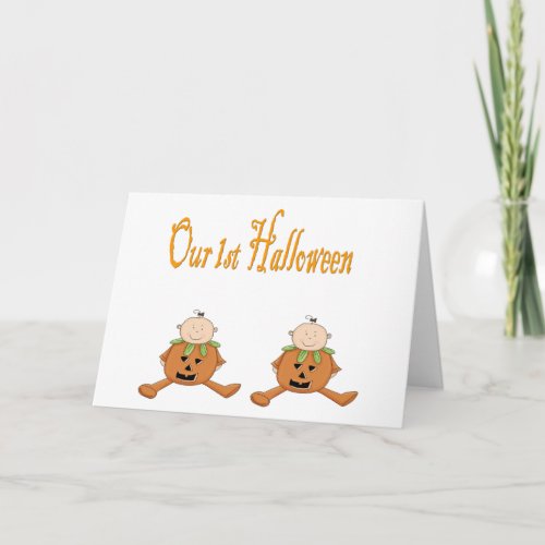 Our 1st HALLOWEEN TWINS Card
