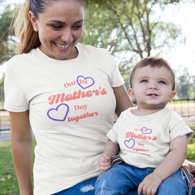 OUR 1st MOTHER'S DAY TOGETHER MATCHING MOM Tri-Blend Shirt (Creator Uploaded)
