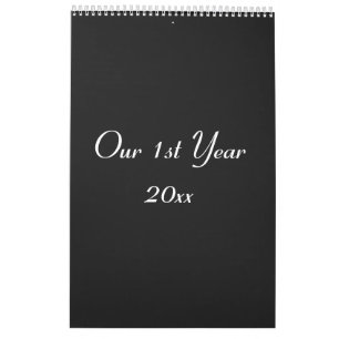 Our 1st Year Photo Wedding Calendar