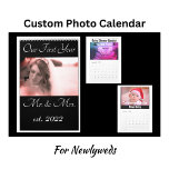 Our 1st Year Photo Wedding Calendar<br><div class="desc">Remember your First Year Together as Husband and Wife. Customize with your photos/text by clicking the Personalize Tab. Makes a great Wedding gift!</div>