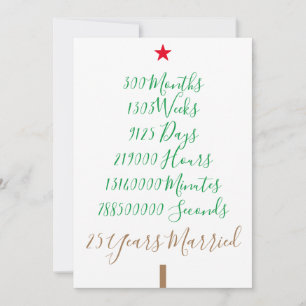 Our 25th Married Christmas Holiday Card