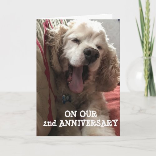 OUR 2nd ANNIVERSARY FILLED WITH LOVE  FUN Card