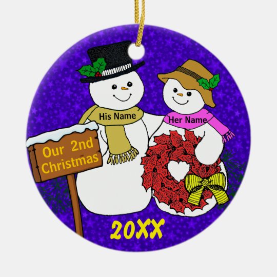 2nd christmas together ornament