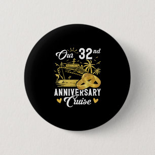 Our 32nd Anniversary Golden Cruise Vacation Couple Button