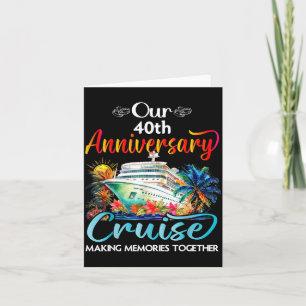 Our 40th anniversary cruise husband wife couple cr card