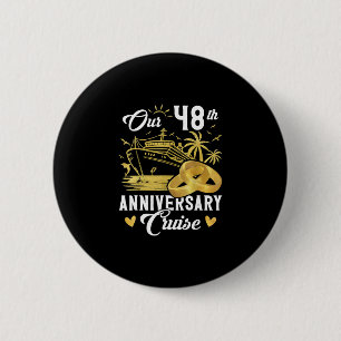 Our 48th Anniversary Golden Cruise Vacation Couple Button