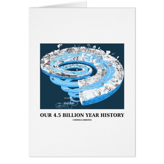 Our 4.5 Billion Year History (Geological Time) Cards (Front)