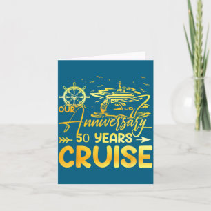 Our 50th wedding anniversary cruise trip husband w card
