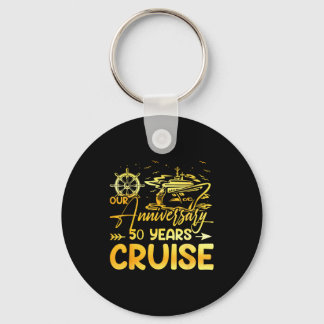Our 50th wedding anniversary cruise trip husband w keychain