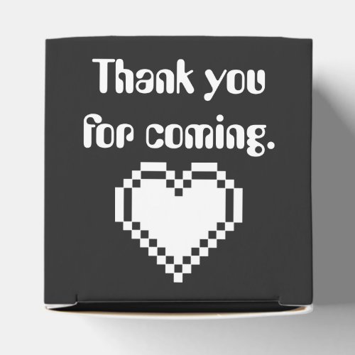 Our 8_Bit Hearts in Black Favor Box