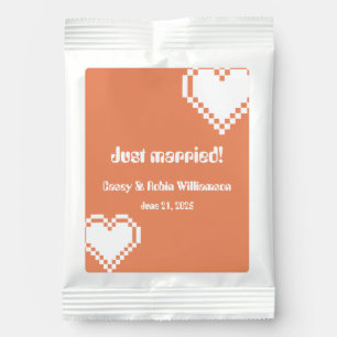 Our 8-Bit Hearts in Coral Drink Mix