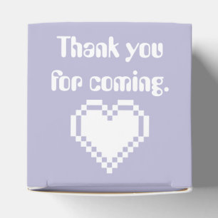 Our 8-Bit Hearts in Lavender Favor Box