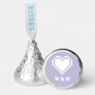 Our 8-Bit Hearts in Lavender  Hershey®'s Kisses®