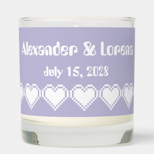 Our 8_Bit Hearts in Lavender Scented Candle