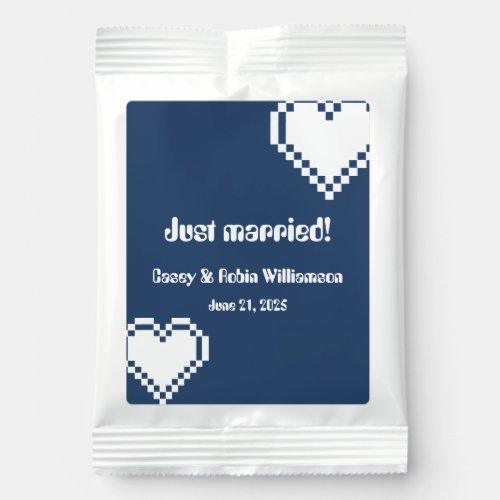 Our 8_Bit Hearts in Navy Drink Mix