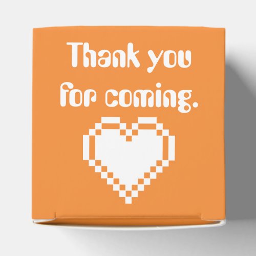 Our 8_Bit Hearts in Orange Favor Box