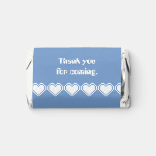 Our 8-Bit Hearts in Periwinkle Hershey's Miniatures