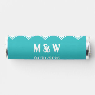 Our 8-Bit Hearts in Turquoise Breath Savers® Mints