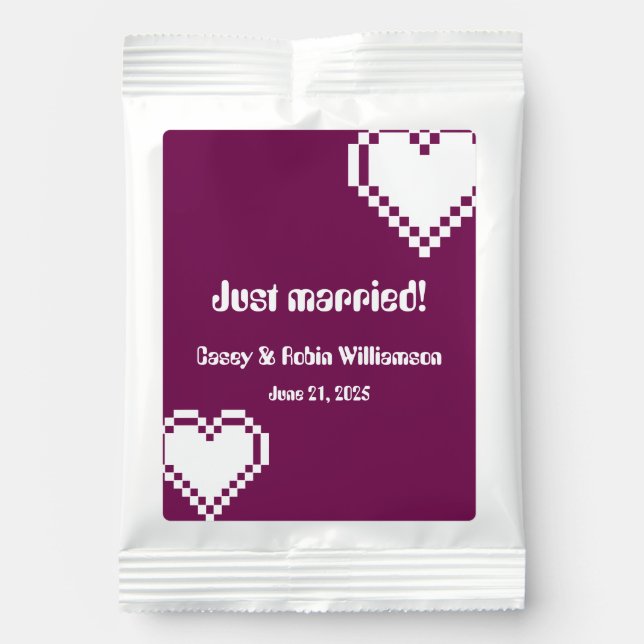 Our 8-Bit Hearts in Wine Drink Mix (Front)