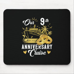 Our 9th Anniversary Golden Cruise Vacation Couple Mouse Pad