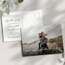 Our Adventure Begins | Full Photo Save the Date Announcement Postcard