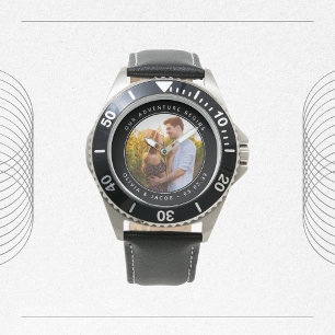 Our Adventure Begins Groom Wedding Day Gift Watch