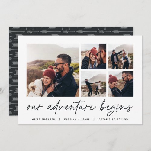 Our Adventure Begins  Multi Photo Engagement Announcement