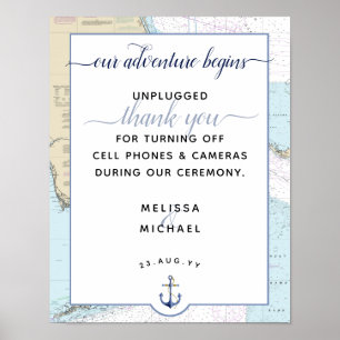 Our Adventure Begins   #Nautical #Florida #Wedding Poster