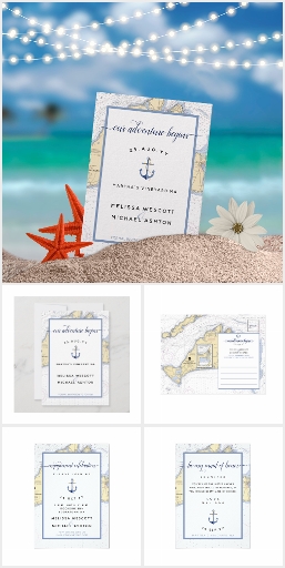 Our Adventure Begins Nautical Wedding Suite | MV