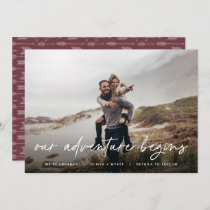 Our Adventure Begins   Photo Engagement Announcement