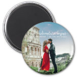 Our Adventure Begins Photo Thank You Wedding Magnet at Zazzle