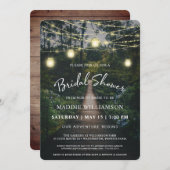 Our Adventure Begins | Rustic Forest Bridal Shower Invitation (Front/Back)