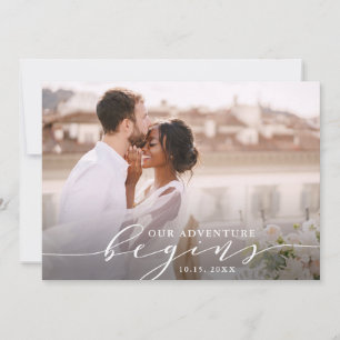 Our Adventure Begins Wedding Photo Save The Date