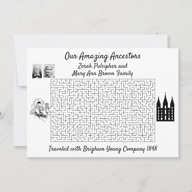 Our Amazing Ancestors Photos Reunion Invitation (Front)